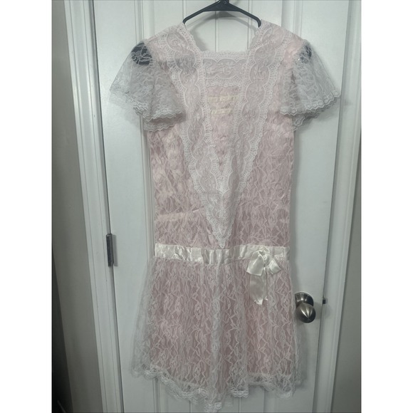 Gunne Sax Dresses & Skirts - Gunne Sax Jessica McClintock 1980s Vintage Drop Waist Lace Dress Dollette